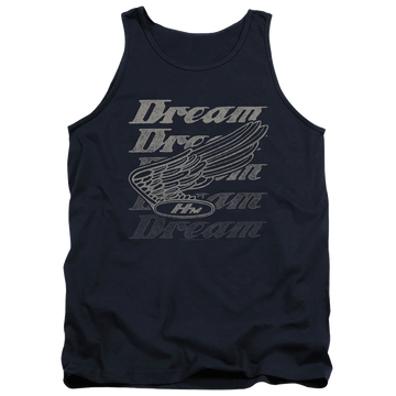 Navy men's tank with Honda Motorcycles Dreamer graphic