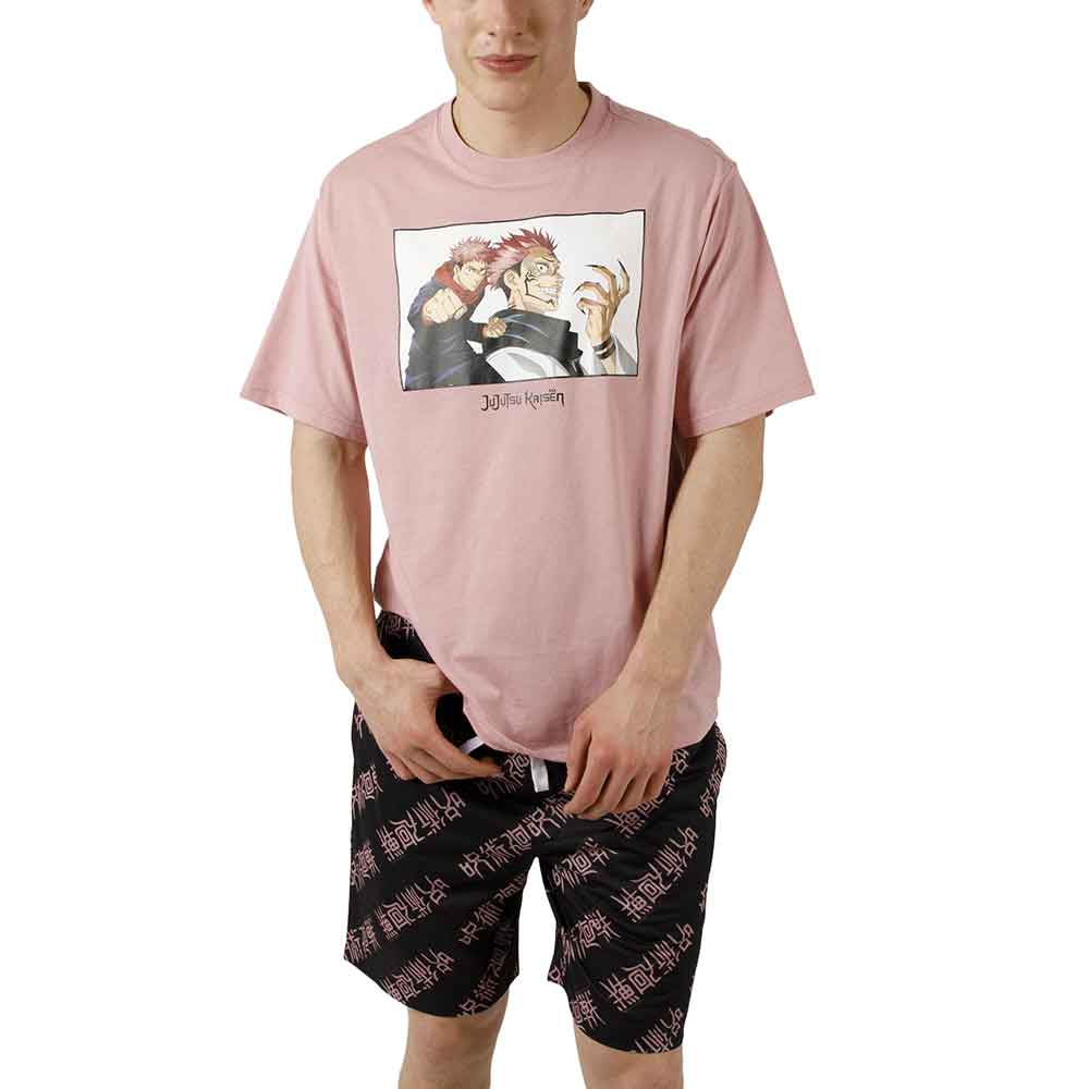 Jujutsu Kaisen - Yuji and Sukuna T-shirt and Shorts Sleep Wear Jujutsu Kaisen