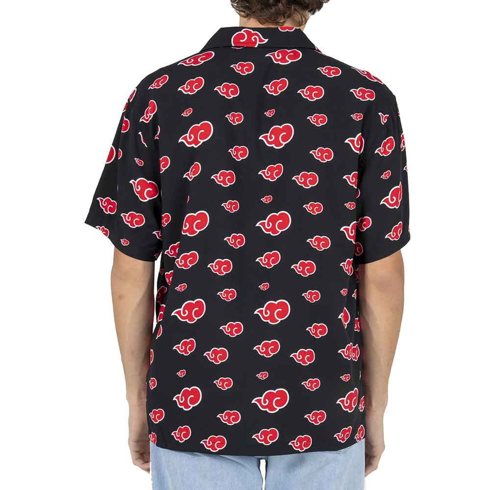 Naruto - Akatsuki Cloud Button Up Button Up Naruto