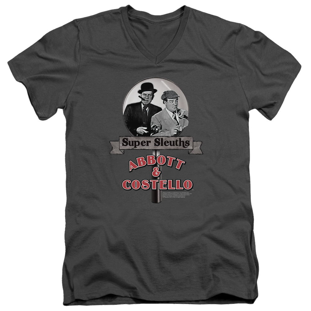 Abbott and Costello Super Sleuths - Men's V-Neck T-Shirt Men's V-Neck T-Shirt Abbott and Costello