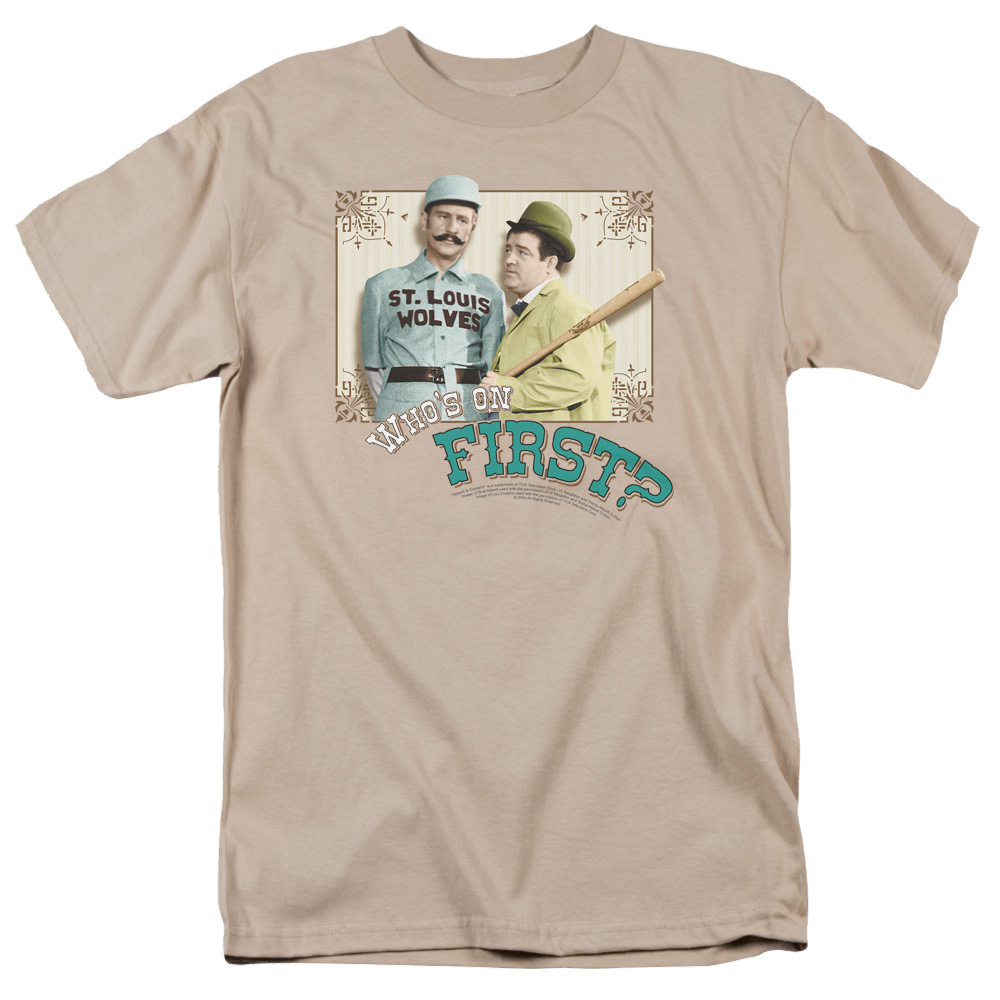 Abbott & Costello Whos On First - Men's Regular Fit T-Shirt Men's Regular Fit T-Shirt Abbott and Costello