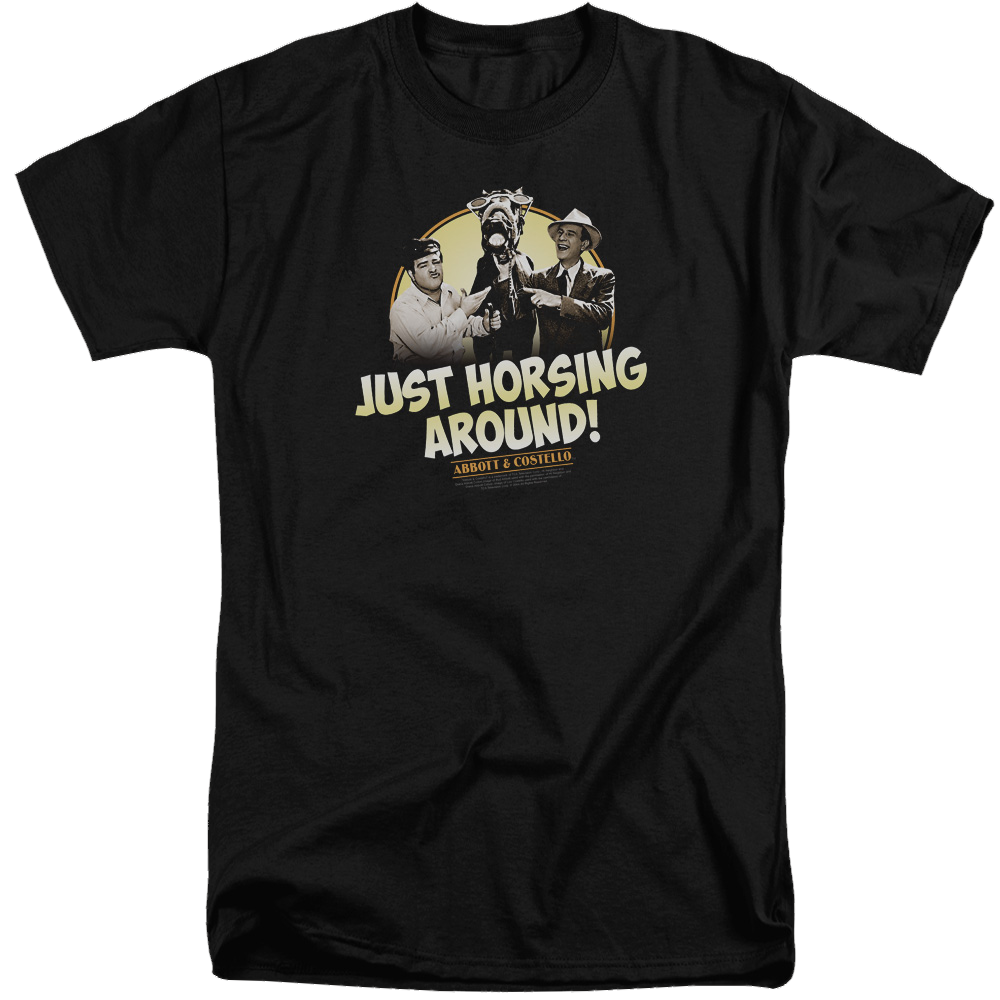 Abbott and Costello Horsing Around - Men's Tall Fit T-Shirt Men's Tall Fit T-Shirt Abbott and Costello