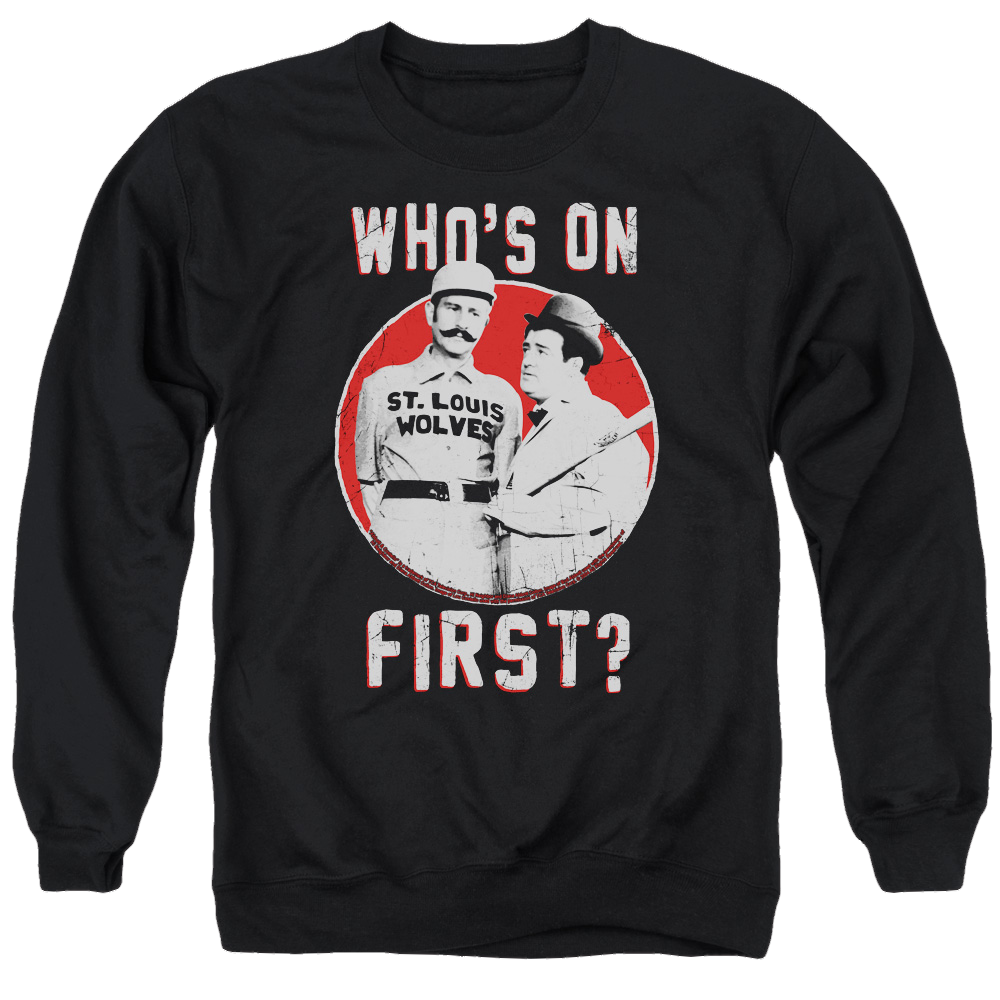 Abbott and Costello First - Men's Crewneck Sweatshirt Men's Crewneck Sweatshirt Abbott and Costello