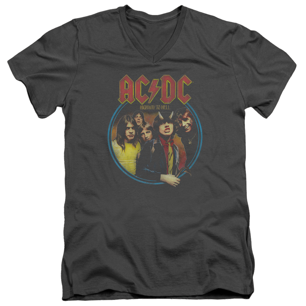 AC/DC Highway To Hell - Men's V-Neck T-Shirt Men's V-Neck T-Shirt ACDC
