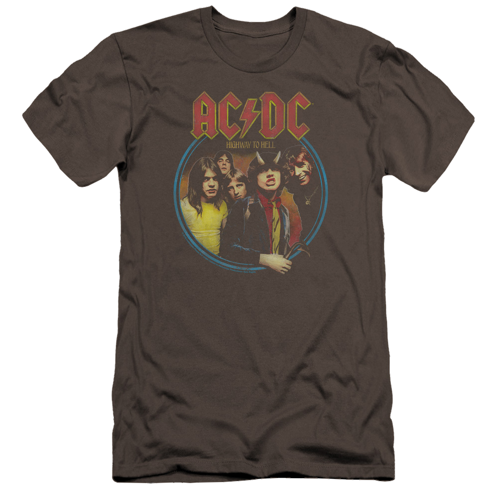 AC/DC Highway To Hell - Men's Premium Slim Fit T-Shirt Men's Premium Slim Fit T-Shirt ACDC