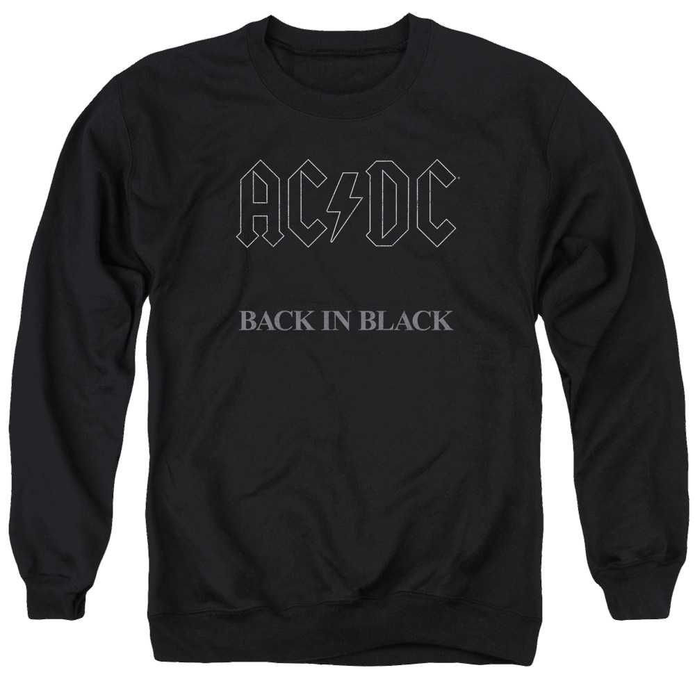 AC/DC Back In Black - Men's Crewneck Sweatshirt Men's Crewneck Sweatshirt ACDC