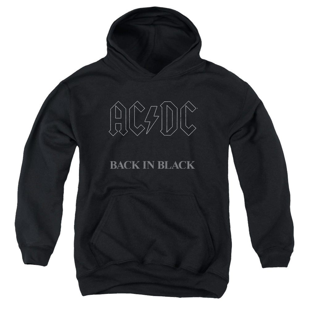 AC/DC Back In Black - Youth Hoodie (Ages 8-12) Youth Hoodie (Ages 8-12) ACDC