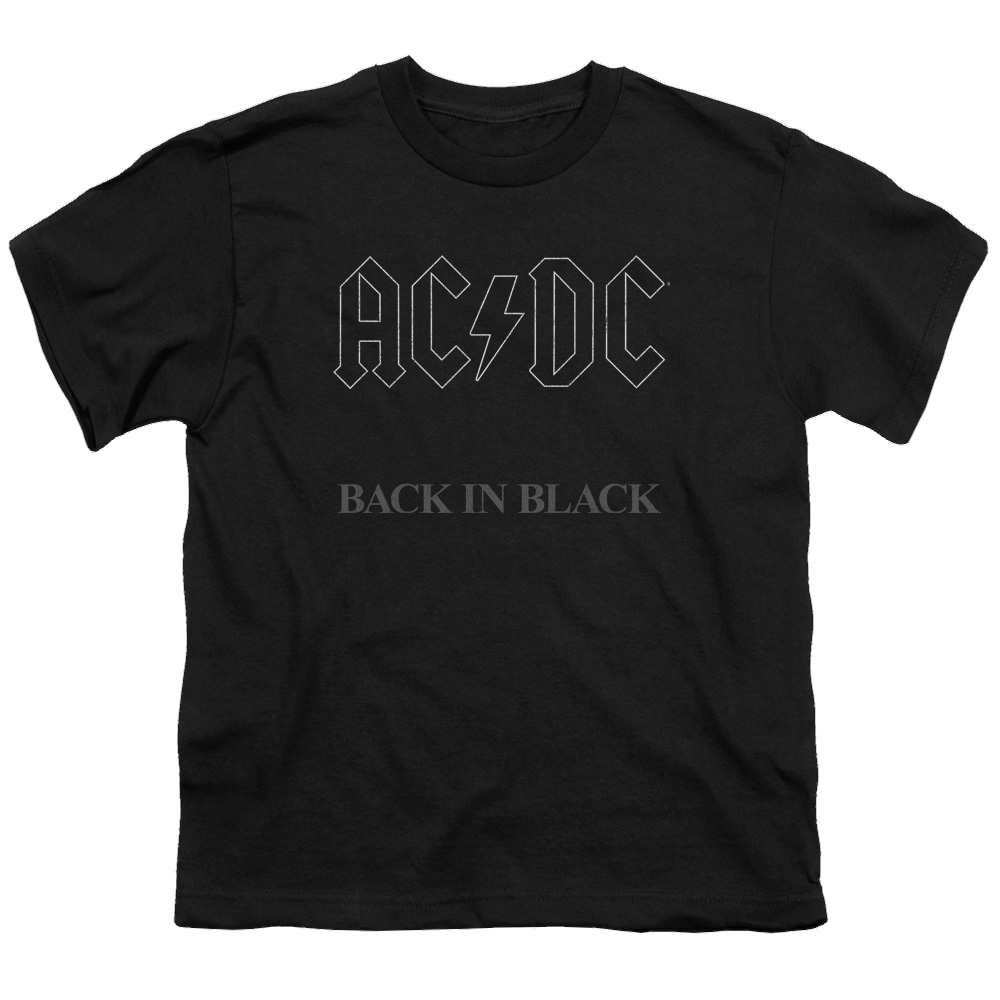 AC/DC Back In Black - Youth T-Shirt (Ages 8-12) Youth T-Shirt (Ages 8-12) ACDC