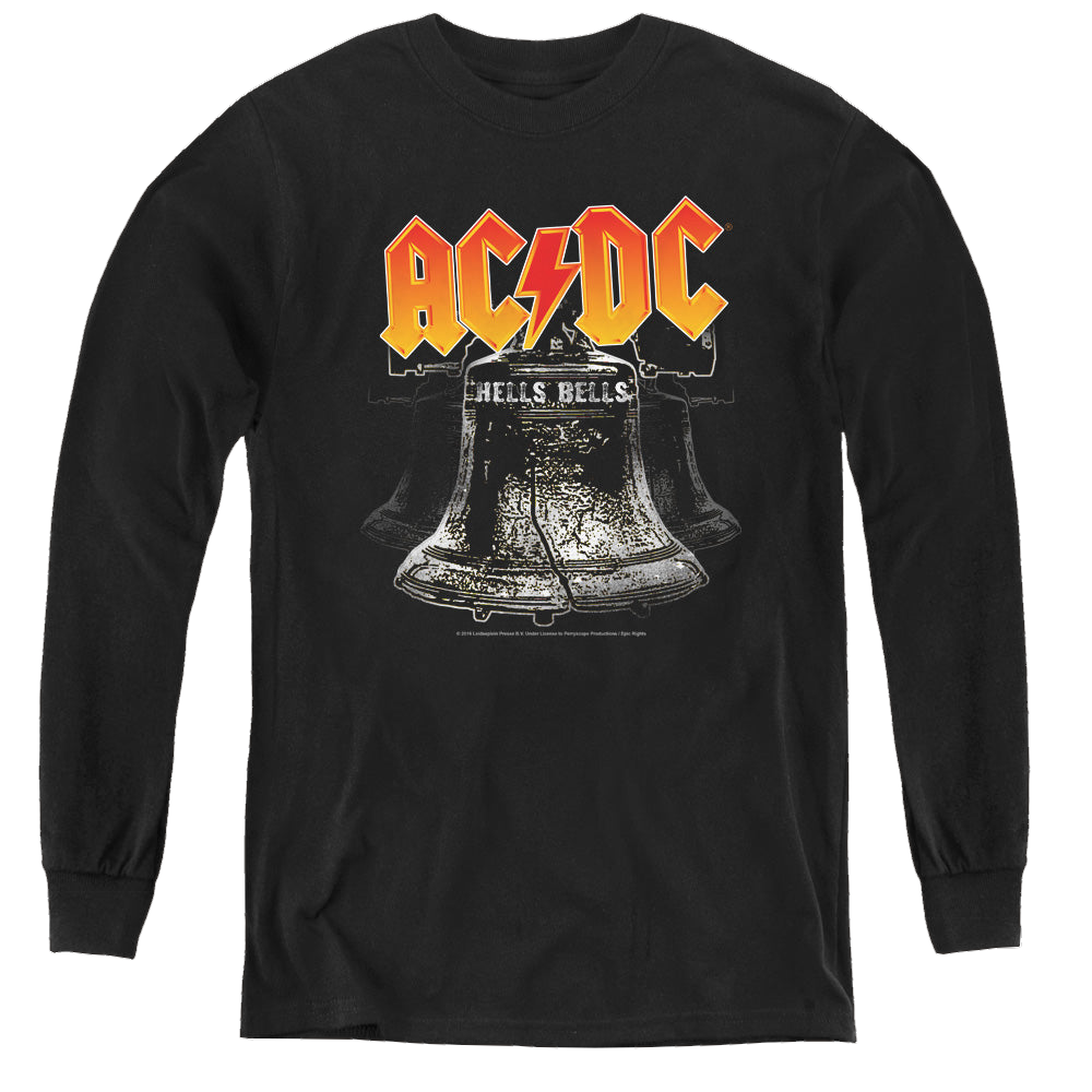 ACDC Acdc Hells Bells - Youth Long Sleeve T-Shirt Youth Long Sleeve T-Shirt ACDC