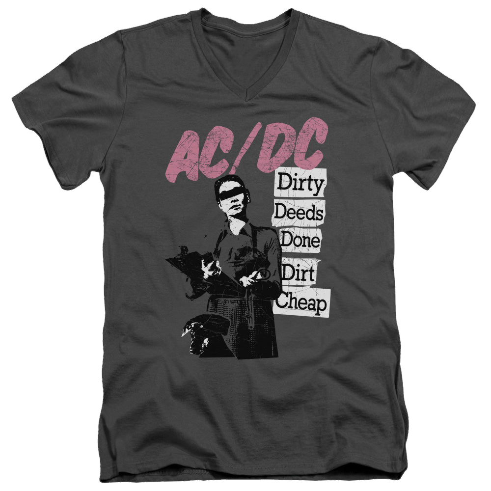 ACDC Acdc Dirty Deeds - Men's V-Neck T-Shirt Men's V-Neck T-Shirt ACDC