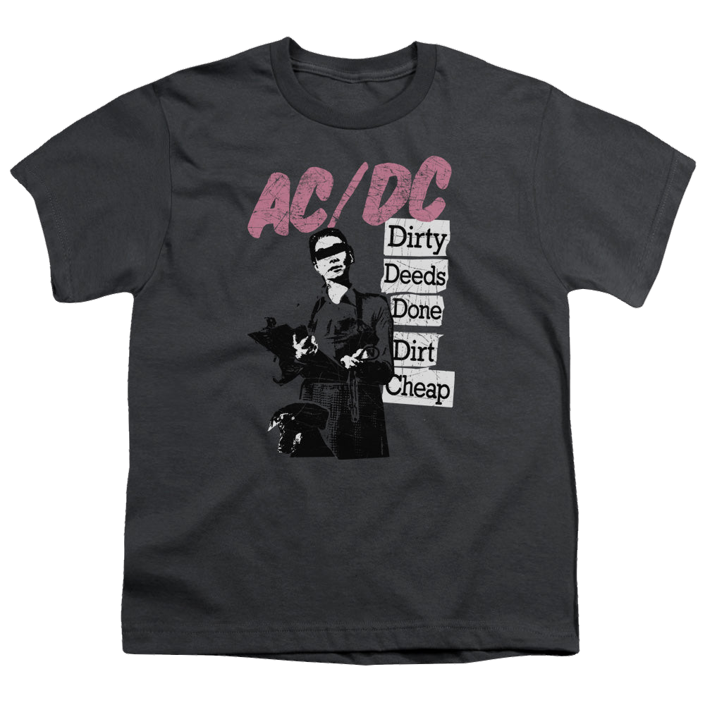 ACDC Acdc Dirty Deeds - Youth T-Shirt Youth T-Shirt (Ages 8-12) ACDC