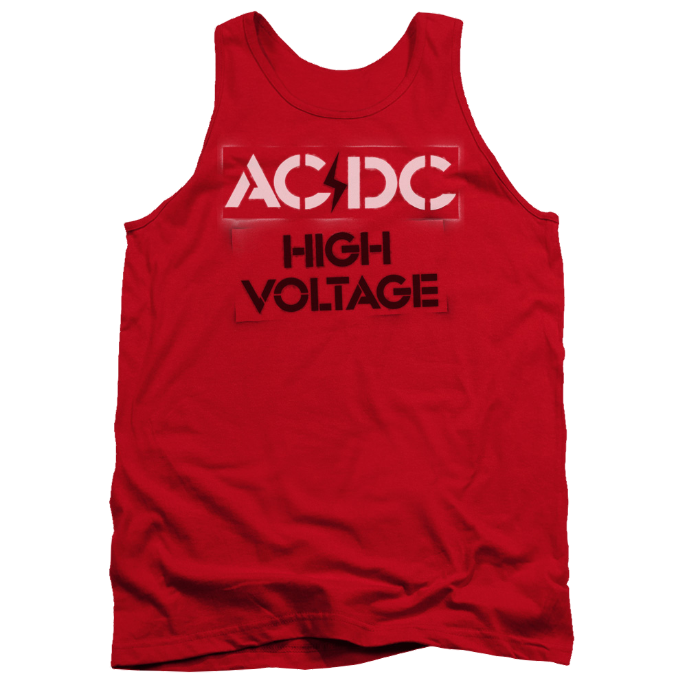 AC/DC High Voltage Stencil Men's Tank Men's Tank ACDC