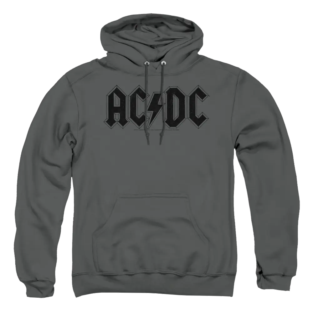 AC/DC Worn Logo - Pullover Hoodie ACDC