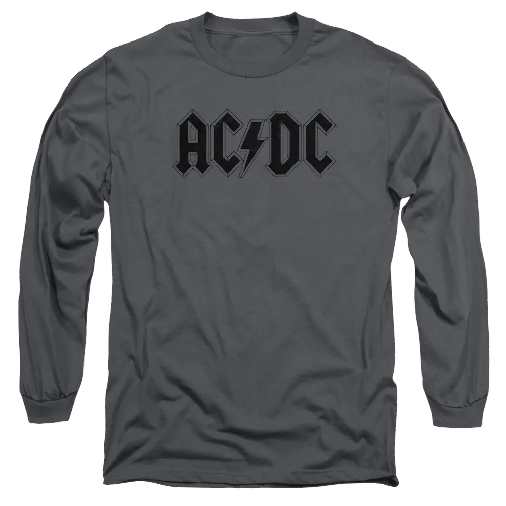 AC/DC Worn Logo - Men's Long Sleeve T-Shirt ACDC