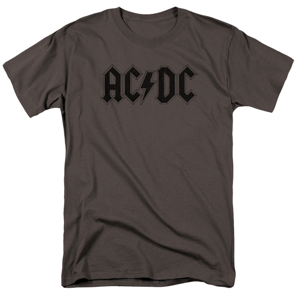 AC/DC Worn Logo - Men's Regular Fit T-Shirt Men's Regular Fit T-Shirt ACDC