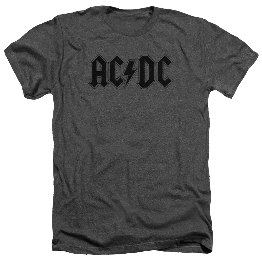 AC/DC Worn Logo - Men's Heather T-Shirt ACDC