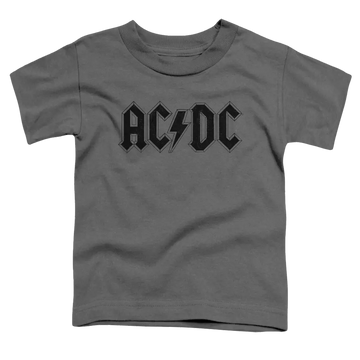 Charcoal toddler t-shirt with AC/DC Worn Logo graphic