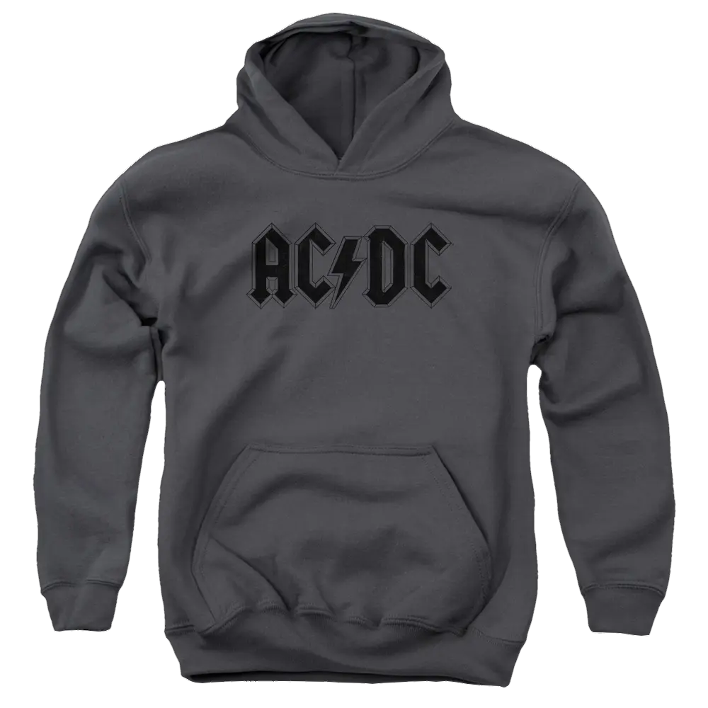 AC/DC Worn Logo - Youth Hoodie (Ages 8-12) ACDC