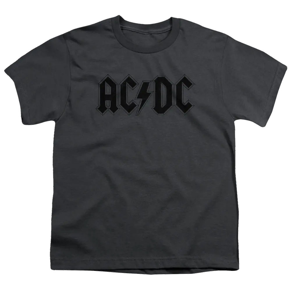 AC/DC Worn Logo - Youth T-Shirt (Ages 8-12) ACDC