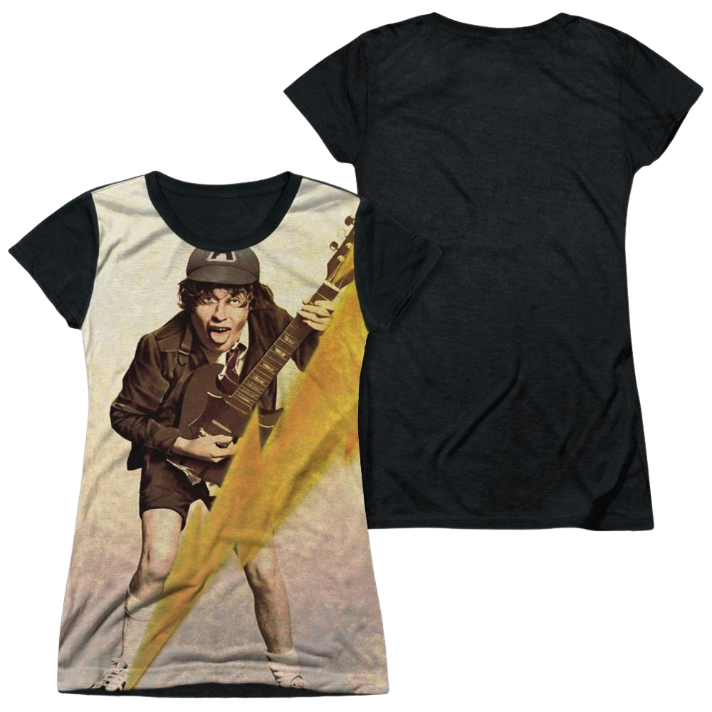 AC/DC Higher Voltage - Juniors Black Back T-Shirt Juniors Black Back T-Shirt ACDC