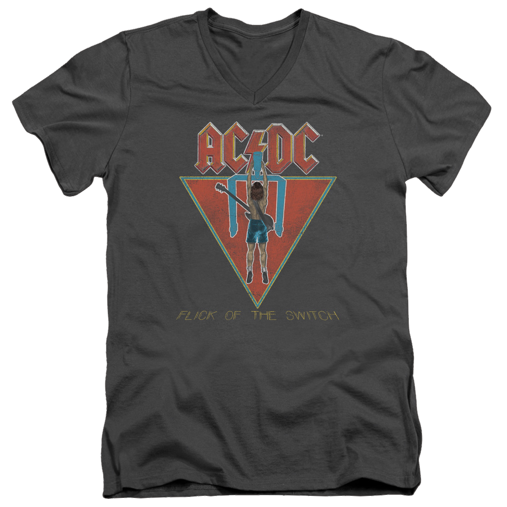 AC/DC Flick Of The Switch - Men's V-Neck T-Shirt Men's V-Neck T-Shirt ACDC