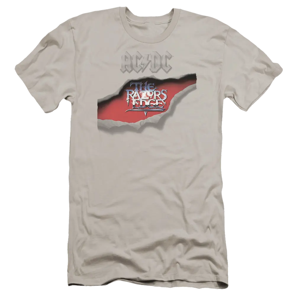 AC/DC Razors Edge - Men's Premium Slim Fit T-Shirt ACDC