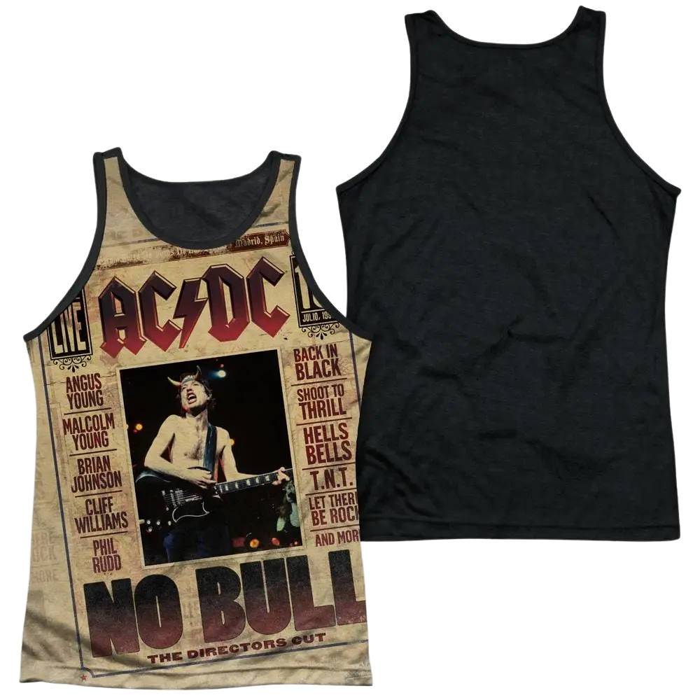 AC/DC No Bull Men's Black Back Tank ACDC