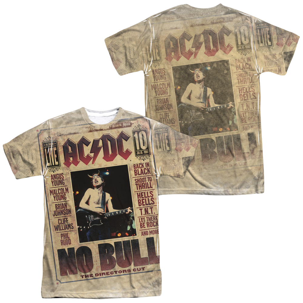 AC/DC No Bull Men's All Over Print T-Shirt Men's All-Over Print T-Shirt ACDC