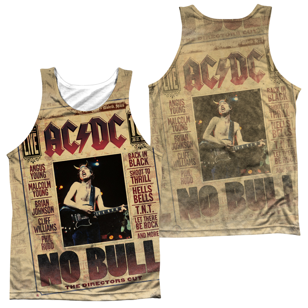 AC/DC No Bull Men's All Over Print Tank Men's All Over Print Tank ACDC