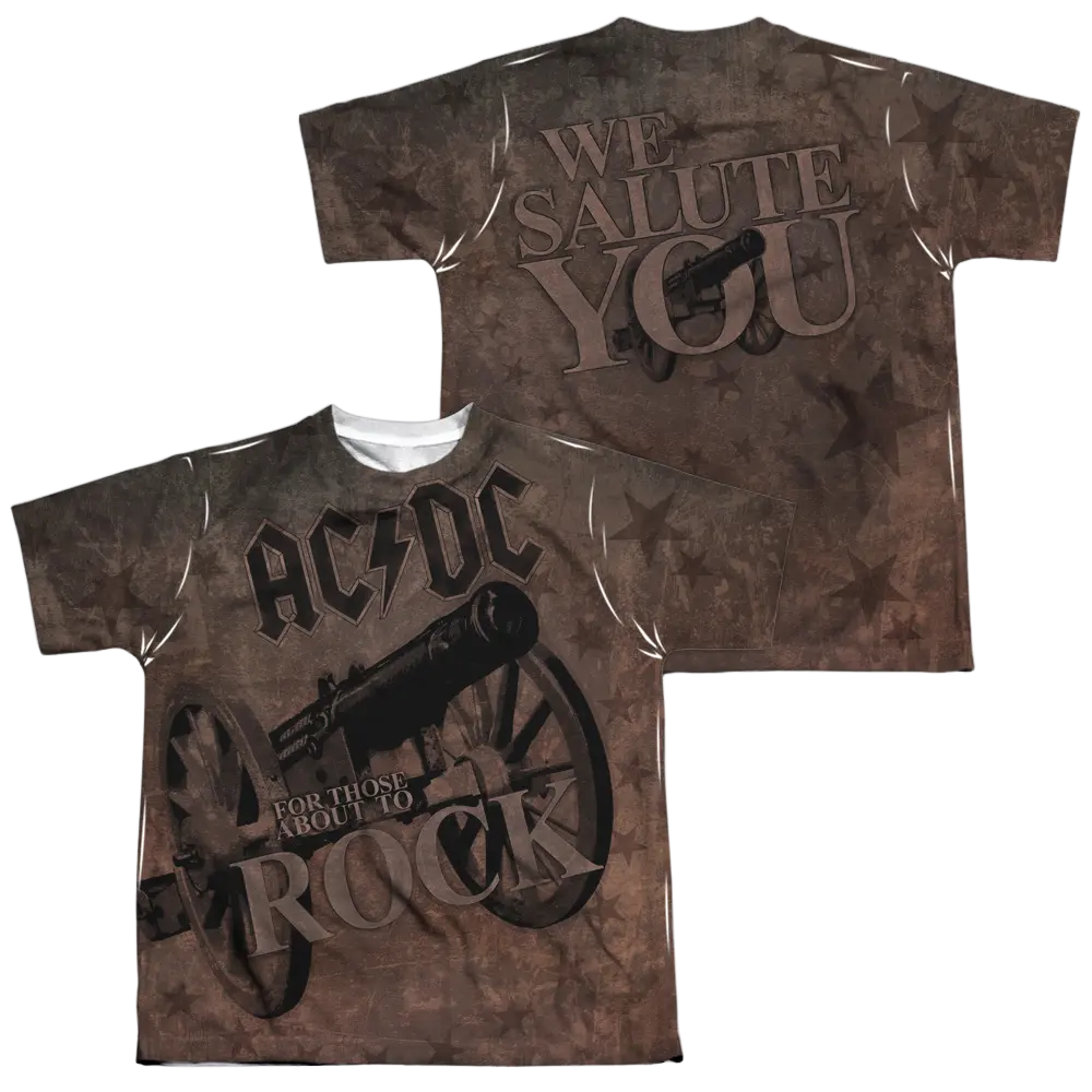 AC/DC We Salute You - Youth All-Over Print T-Shirt (Ages 8-12) ACDC