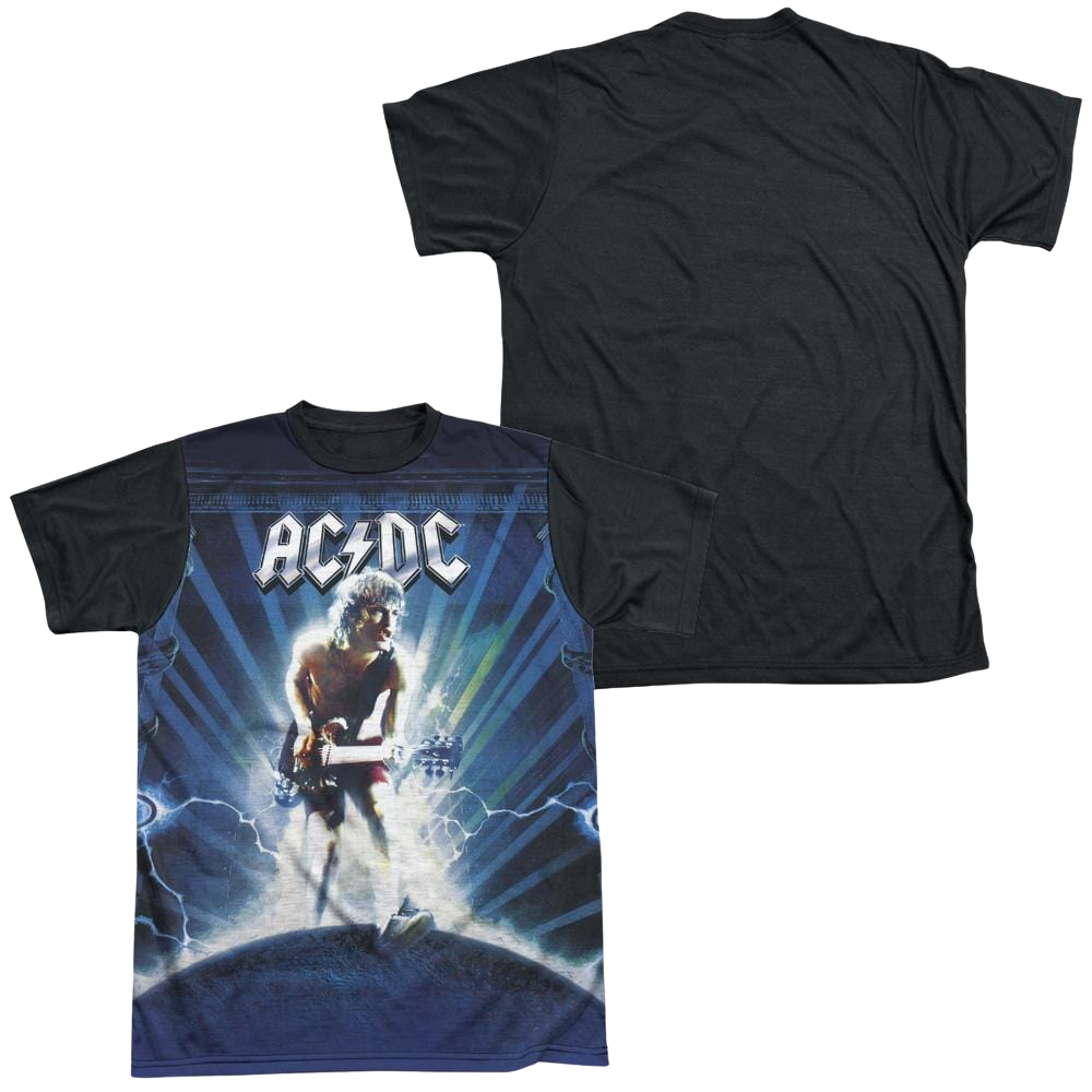 AC/DC Lightning - Men's Black Back T-Shirt Men's Black Back T-Shirt ACDC