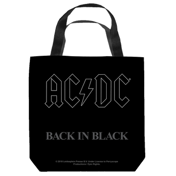 AC/DC Back In Black Cover tote bag