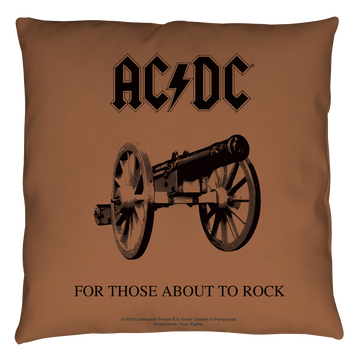 AC/DC For Those About To Rock Cover throw pillow