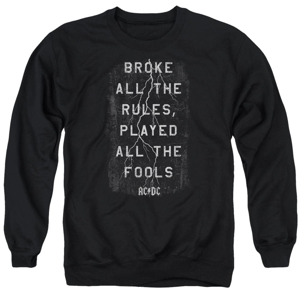 AC/DC Struck - Men's Crewneck Sweatshirt Men's Crewneck Sweatshirt ACDC