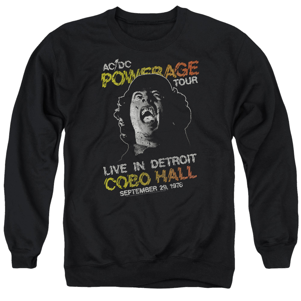 AC/DC Powerage Tour - Men's Crewneck Sweatshirt Men's Crewneck Sweatshirt ACDC
