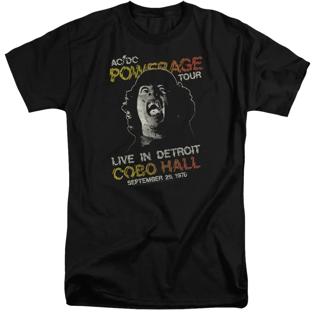 AC/DC Powerage Tour - Men's Tall Fit T-Shirt ACDC