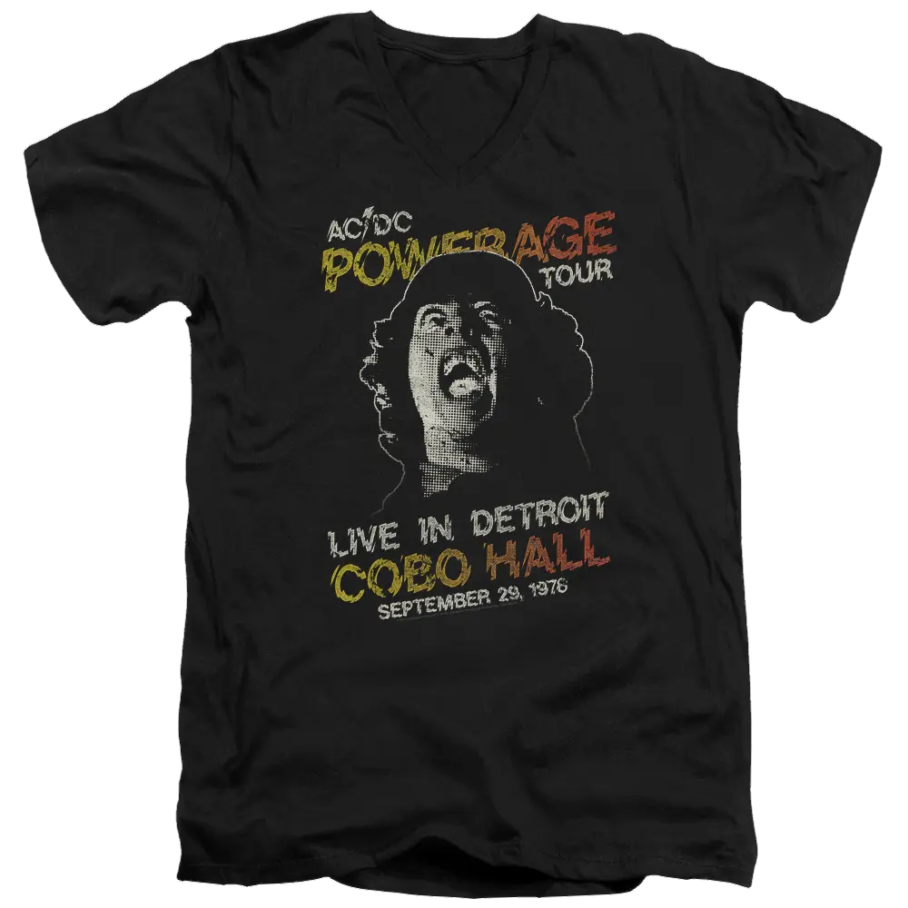 AC/DC Powerage Tour - Men's V-Neck T-Shirt ACDC