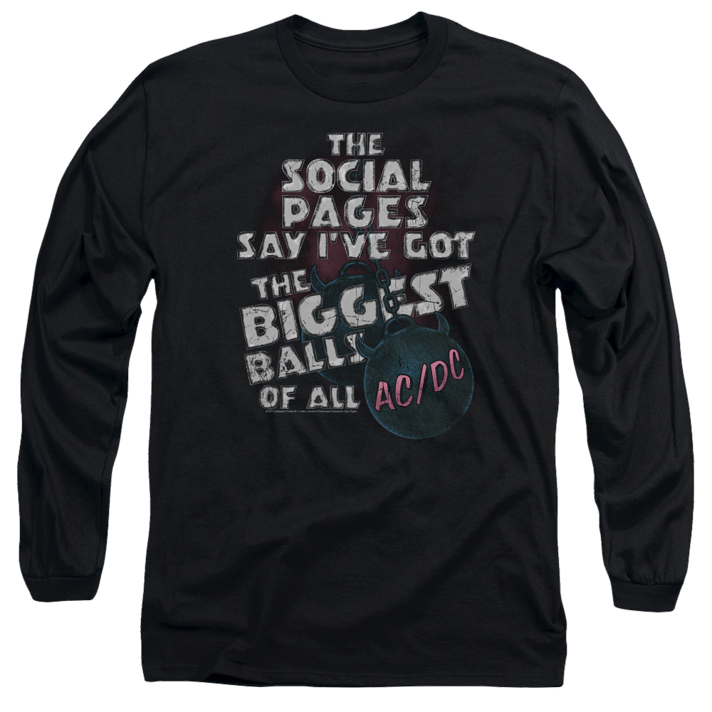 AC/DC Big Balls - Men's Long Sleeve T-Shirt Men's Long Sleeve T-Shirt ACDC