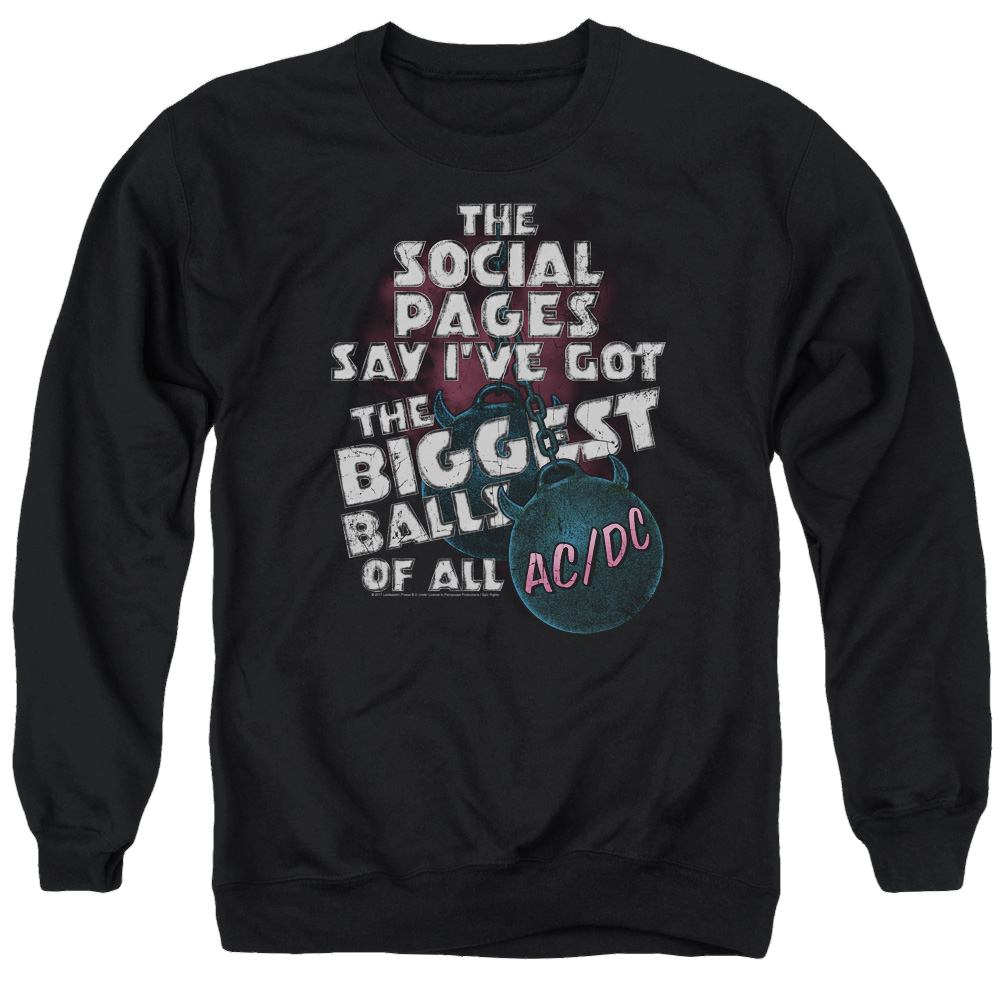 AC/DC Big Balls - Men's Crewneck Sweatshirt Men's Crewneck Sweatshirt ACDC