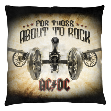AC/DC Bang throw pillow
