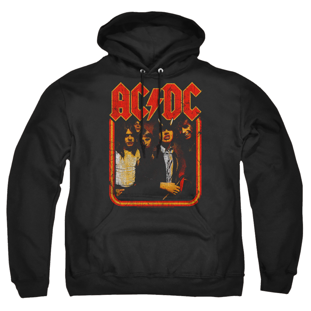 AC/DC Group Distressed - Pullover Hoodie Pullover Hoodie ACDC