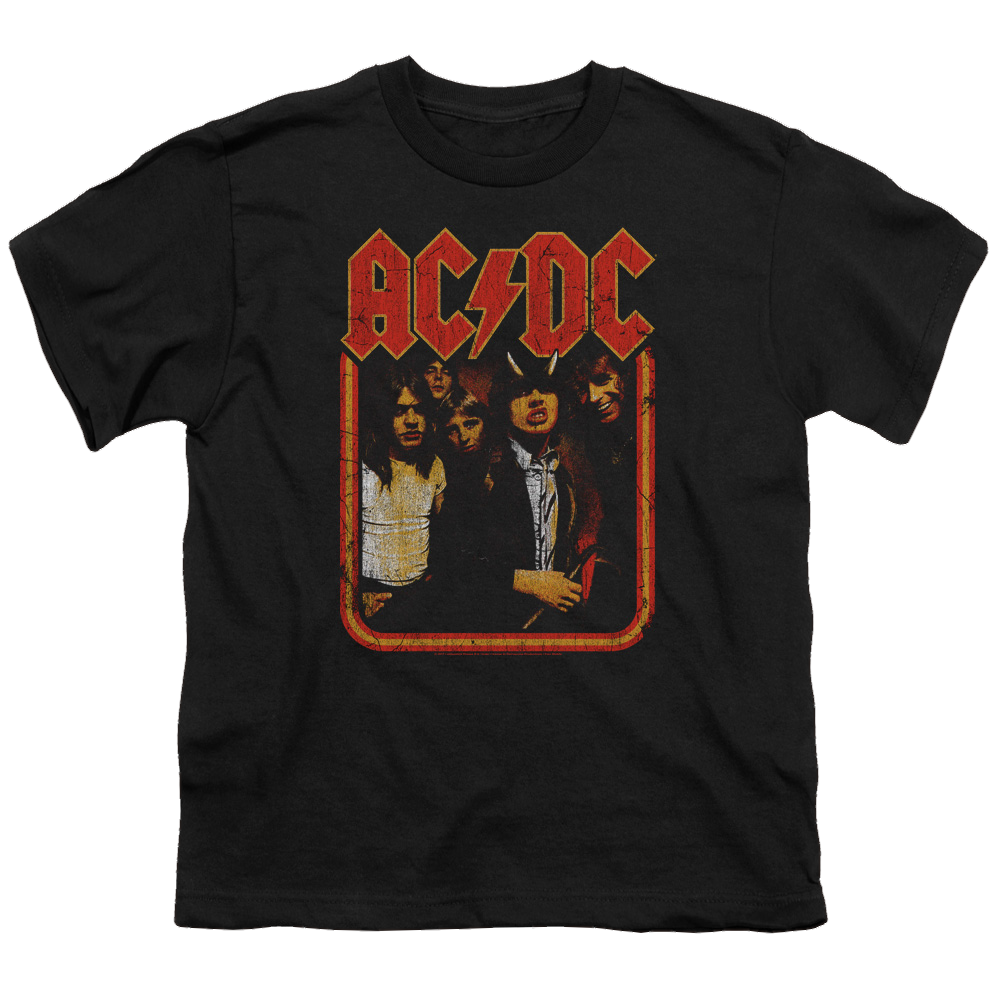 AC/DC Group Distressed - Youth T-Shirt (Ages 8-12) Youth T-Shirt (Ages 8-12) ACDC