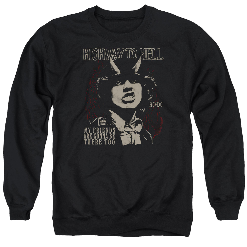 AC/DC My Friends - Men's Crewneck Sweatshirt Men's Crewneck Sweatshirt ACDC