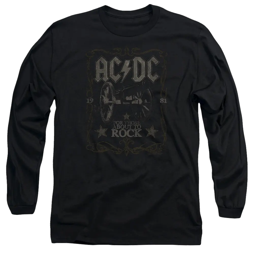 AC/DC Rock Label - Men's Long Sleeve T-Shirt ACDC