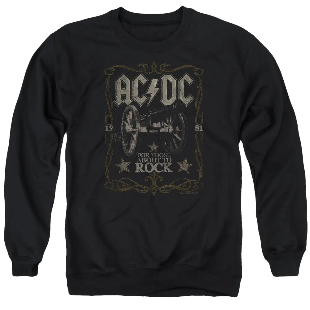 AC/DC Rock Label - Men's Crewneck Sweatshirt ACDC