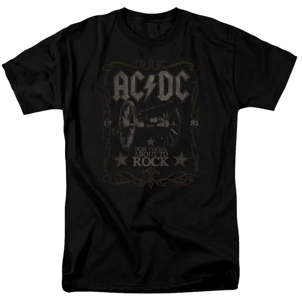 AC/DC Rock Label - Men's Regular Fit T-Shirt ACDC