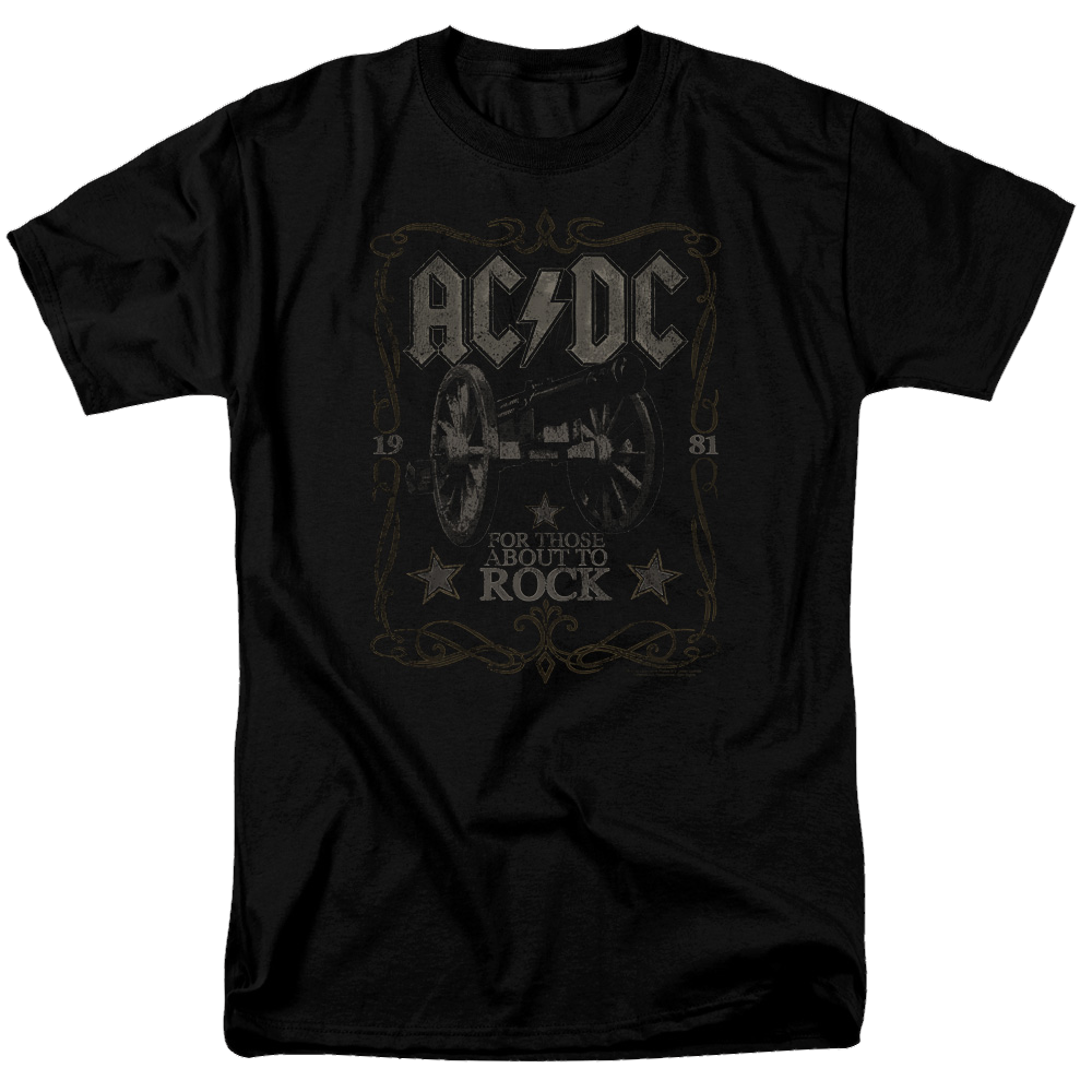 AC/DC Rock Label - Men's Regular Fit T-Shirt Men's Regular Fit T-Shirt ACDC