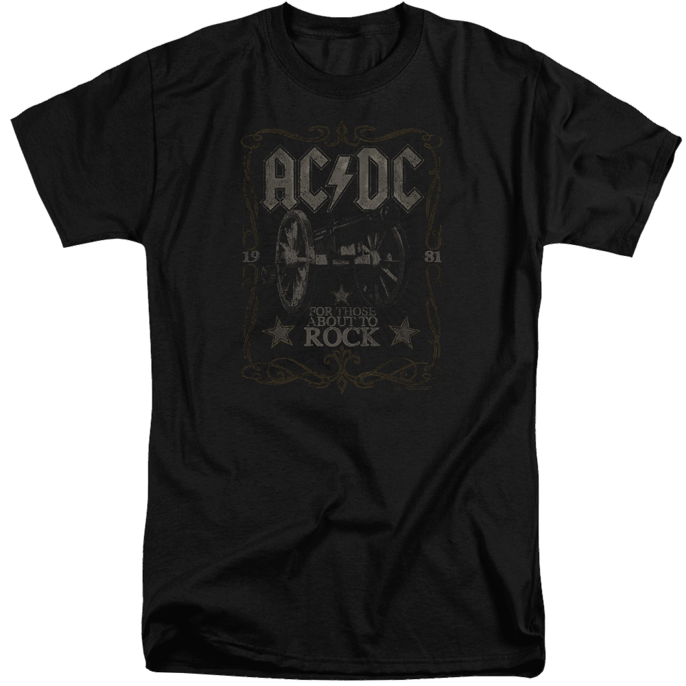 AC/DC Rock Label - Men's Tall Fit T-Shirt Men's Tall Fit T-Shirt ACDC