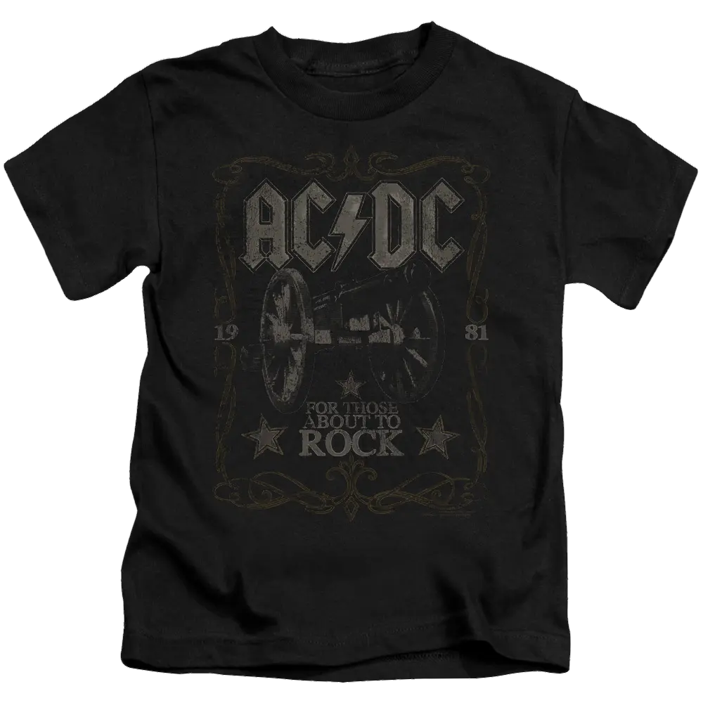 AC/DC Rock Label - Kid's T-Shirt (Ages 4-7) ACDC