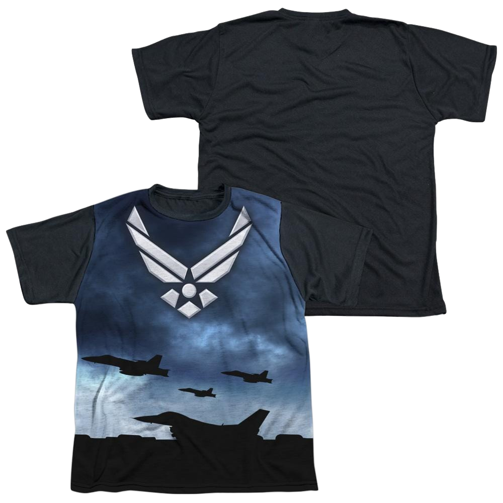 Air Force Take Off - Youth Black Back T-Shirt (Ages 8-12) Youth Black Back T-Shirt (Ages 8-12) U.S. Air Force